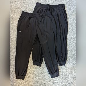 Koi Basic Bundle of 2 Black Jogger Scrub Pants